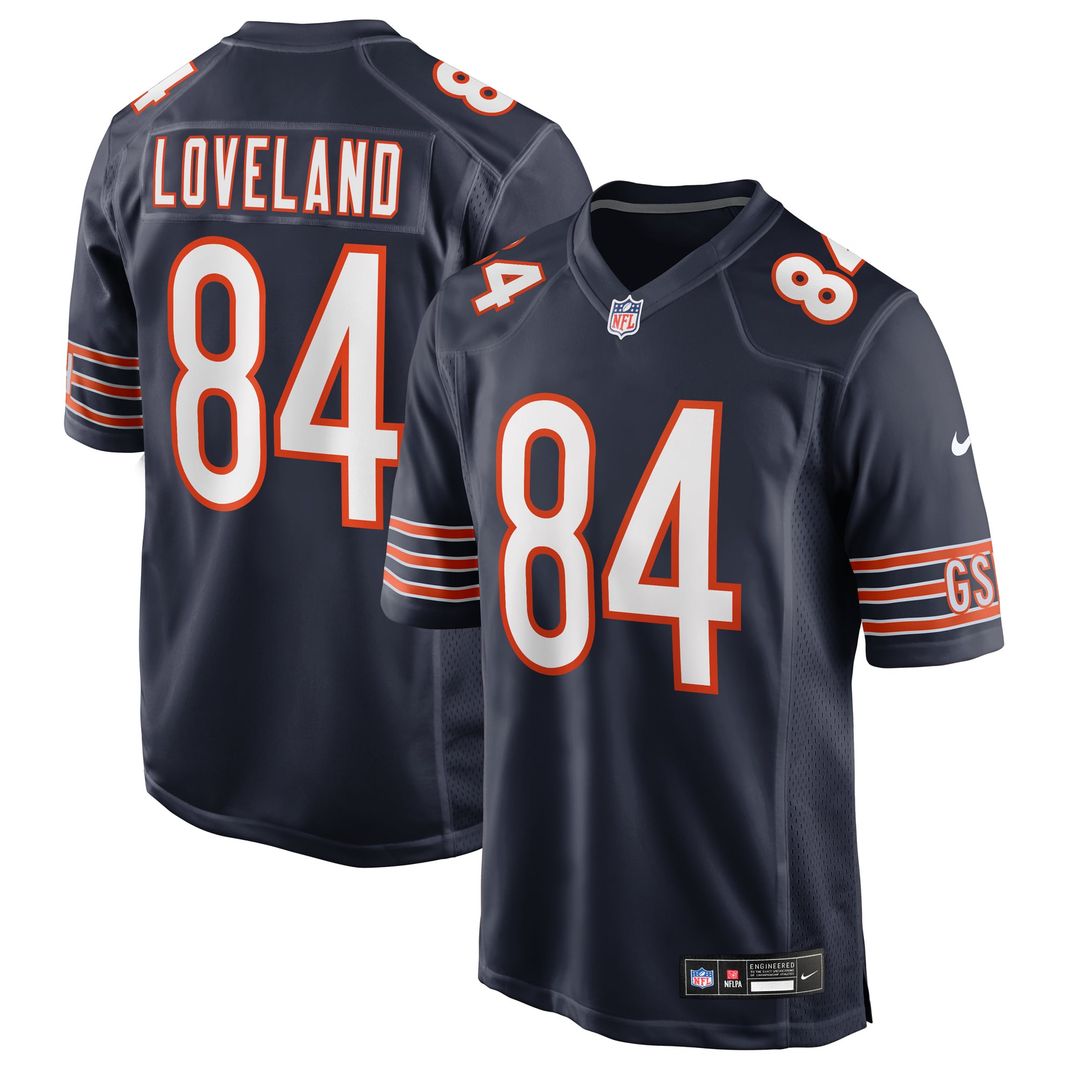 Colston Loveland Chicago Bears Nike Navy Team Game Jersey