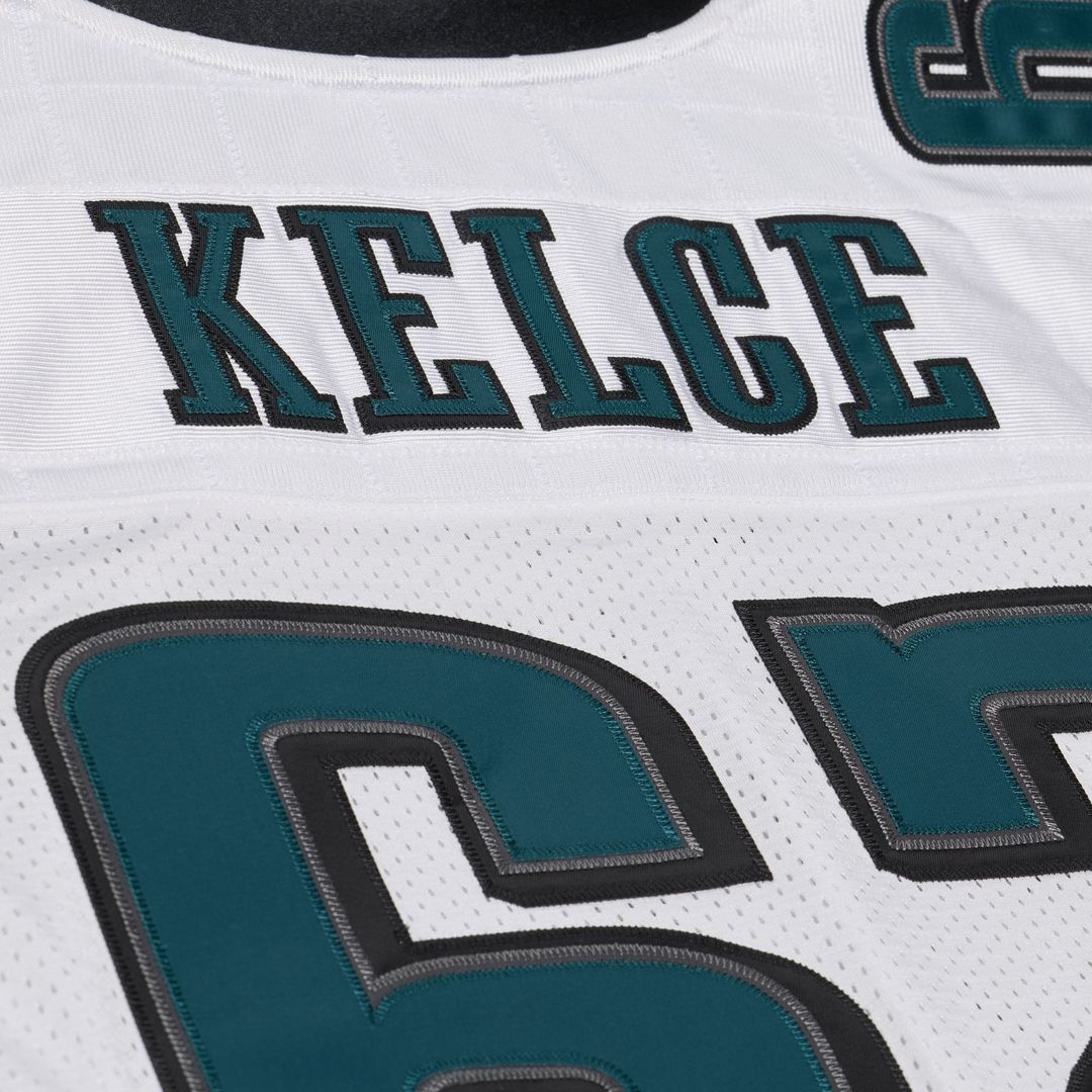 Jason Kelce Philadelphia Eagles Mitchell & Ness White 2011 Authentic Throwback Jersey