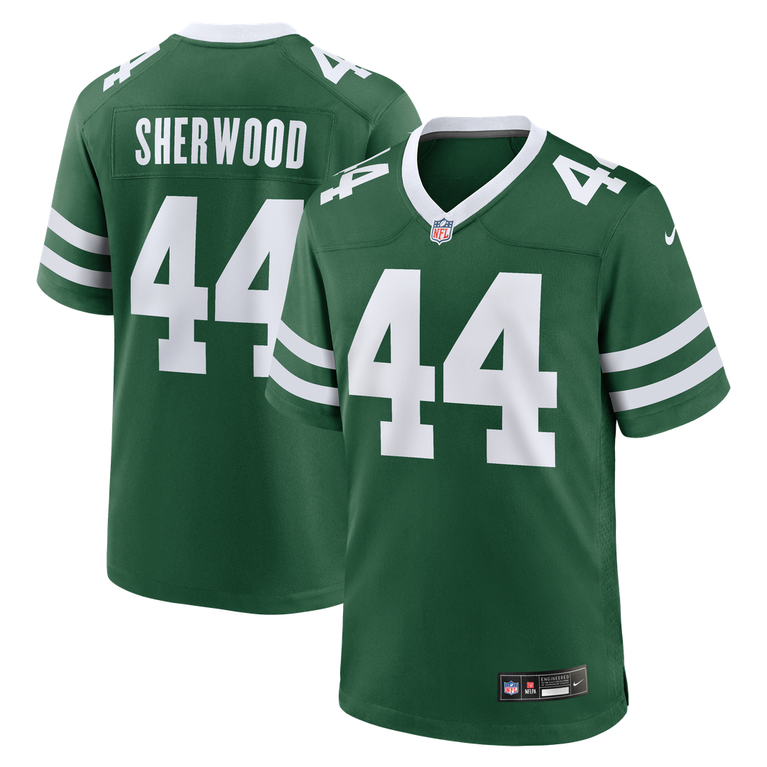 Jamien Sherwood New York Jets Nike Legacy Green Team Game Jersey