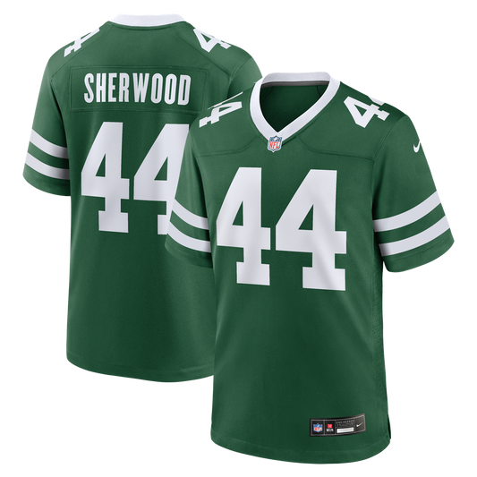 Jamien Sherwood New York Jets Nike Legacy Green Team Game Jersey