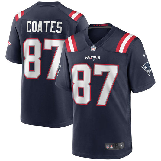 Ben Coates New England Patriots Nike Navy Game Retired Player Jersey