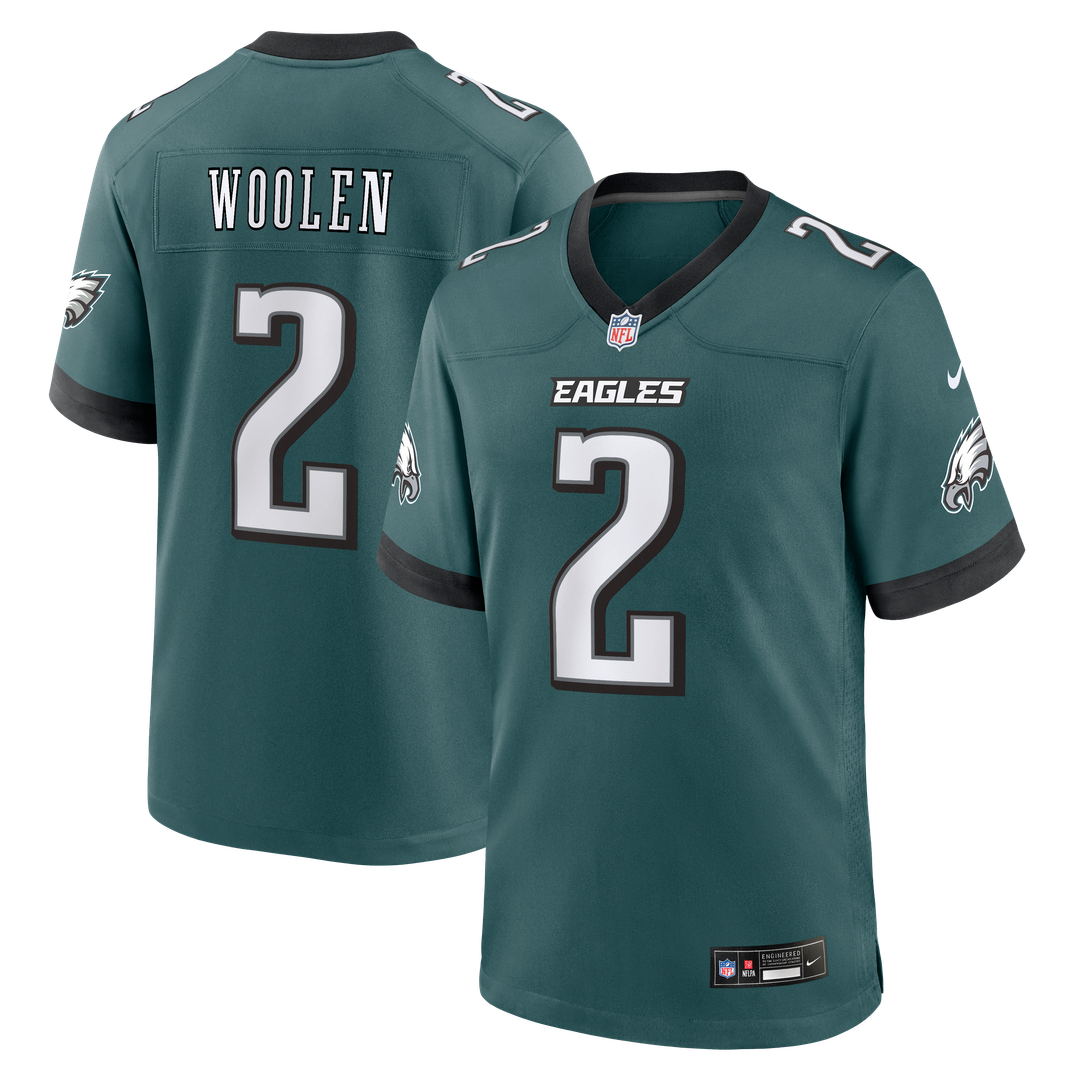 Tariq Woolen Philadelphia Eagles Nike Kelly Green Alternate Game Jersey