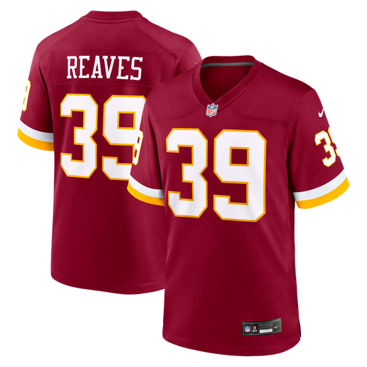 Jeremy Reaves Washington Commanders Nike Burgundy Game Jersey
