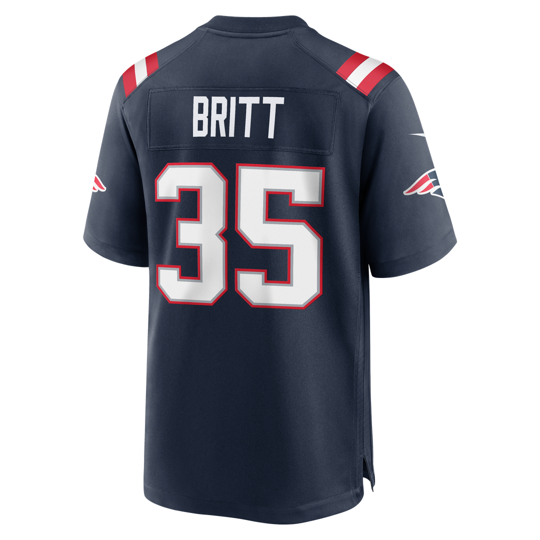 K.J. Britt New England Patriots Nike Navy Team Game Jersey