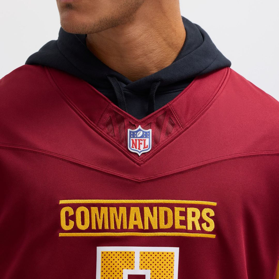 Washington Commanders Jayden Daniels Nike White Vapor F.U.S.E. Limited Super Bowl Era Jersey