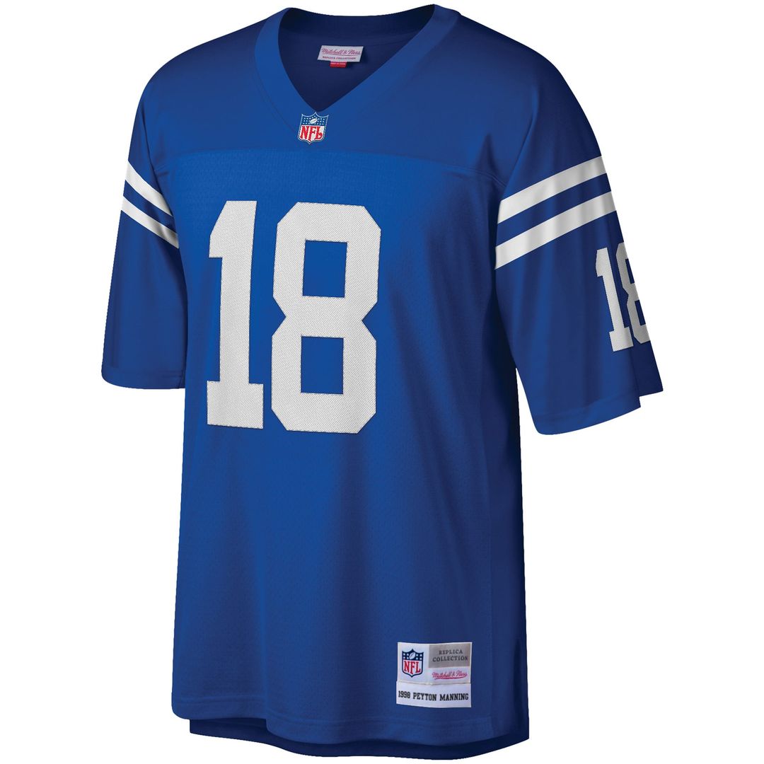 Peyton Manning Indianapolis Colts Mitchell & Ness Royal Big & Tall 1998 Retired Player Replica Jersey