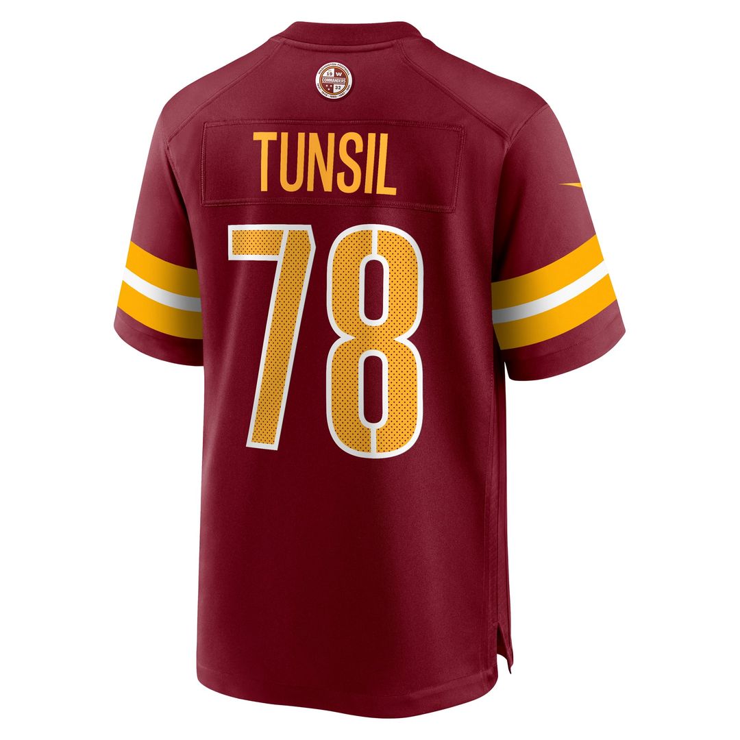 Laremy Tunsil Washington Commanders Nike Burgundy Team Game Jersey