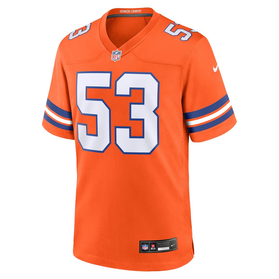Randy Gradishar Denver Broncos Nike Orange Retired Player Alternate Game Jersey