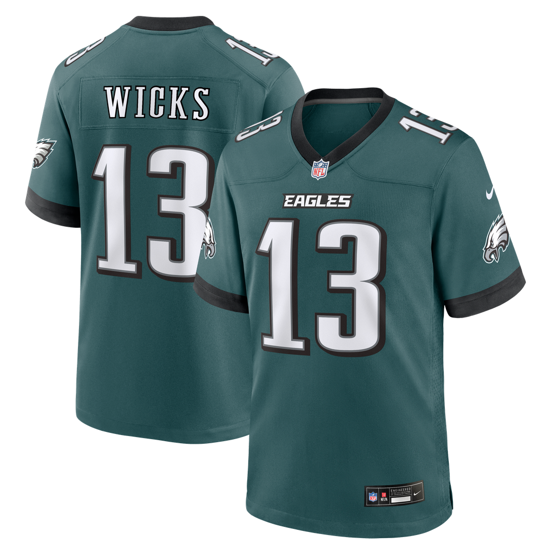 Dontayvion Wicks Philadelphia Eagles Nike Midnight Green Team Game Jersey