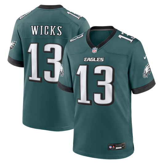 Dontayvion Wicks Philadelphia Eagles Nike Midnight Green Team Game Jersey
