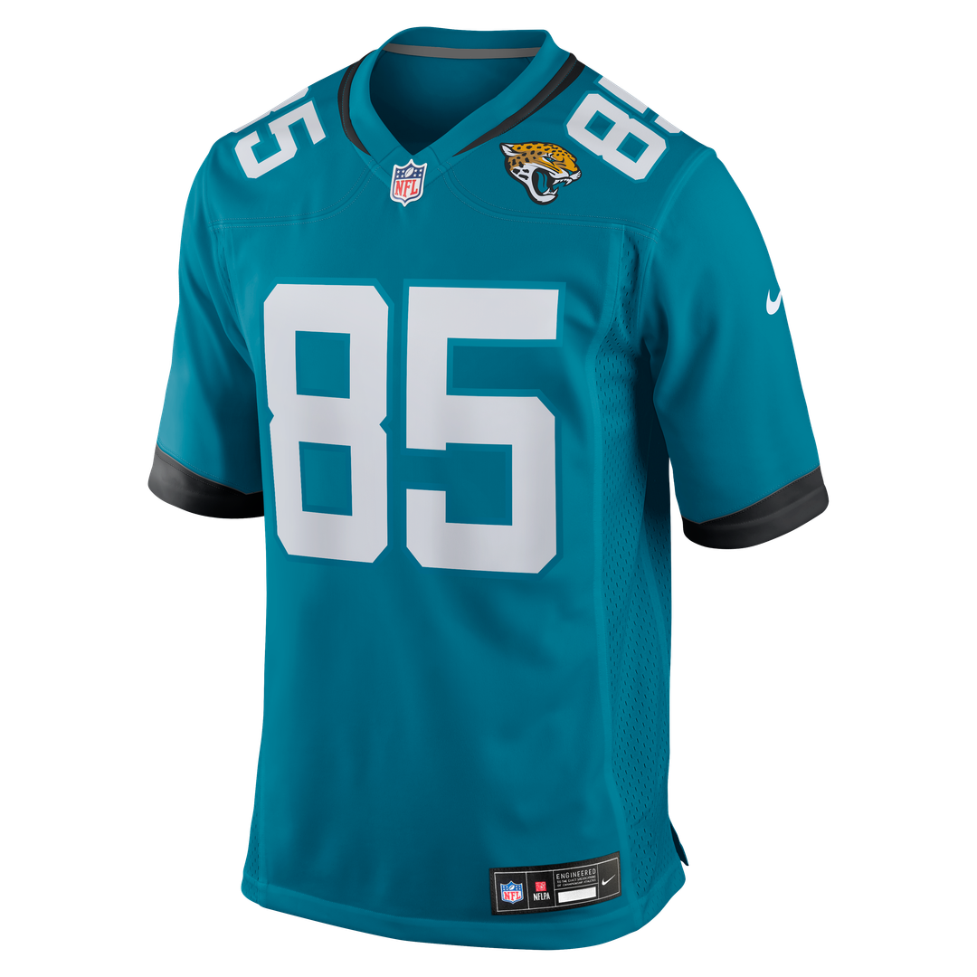 Brenton Strange Jacksonville Jaguars Nike Teal Team Game Jersey