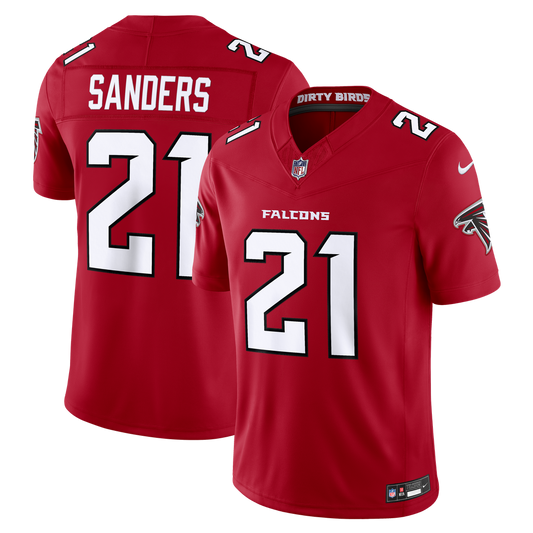 Deion Sanders Atlanta Falcons Nike Red Team Vapor F.U.S.E. Stitched Retired Limited Jersey