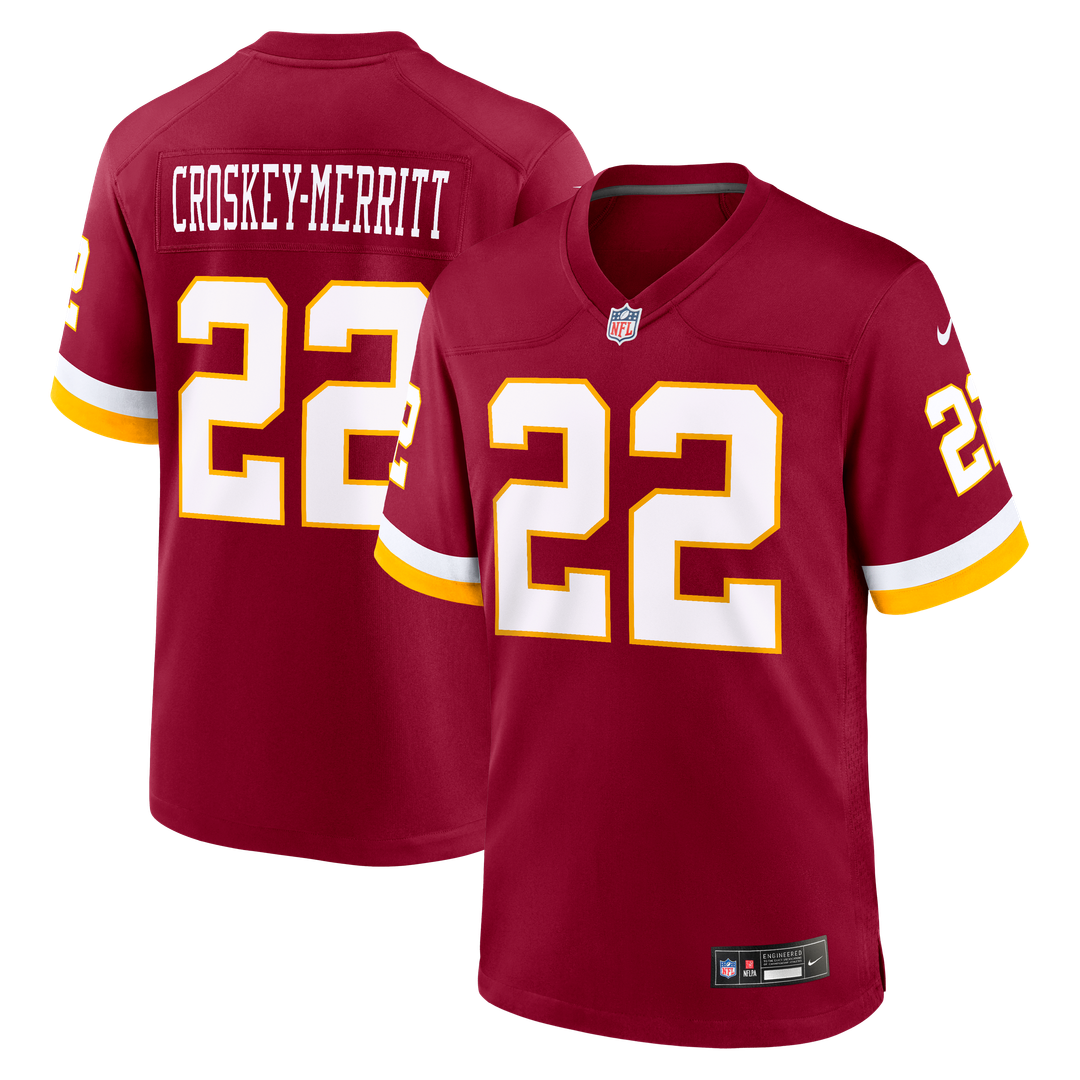 Jacory Croskey-Merritt Washington Commanders Nike Burgundy Game Jersey