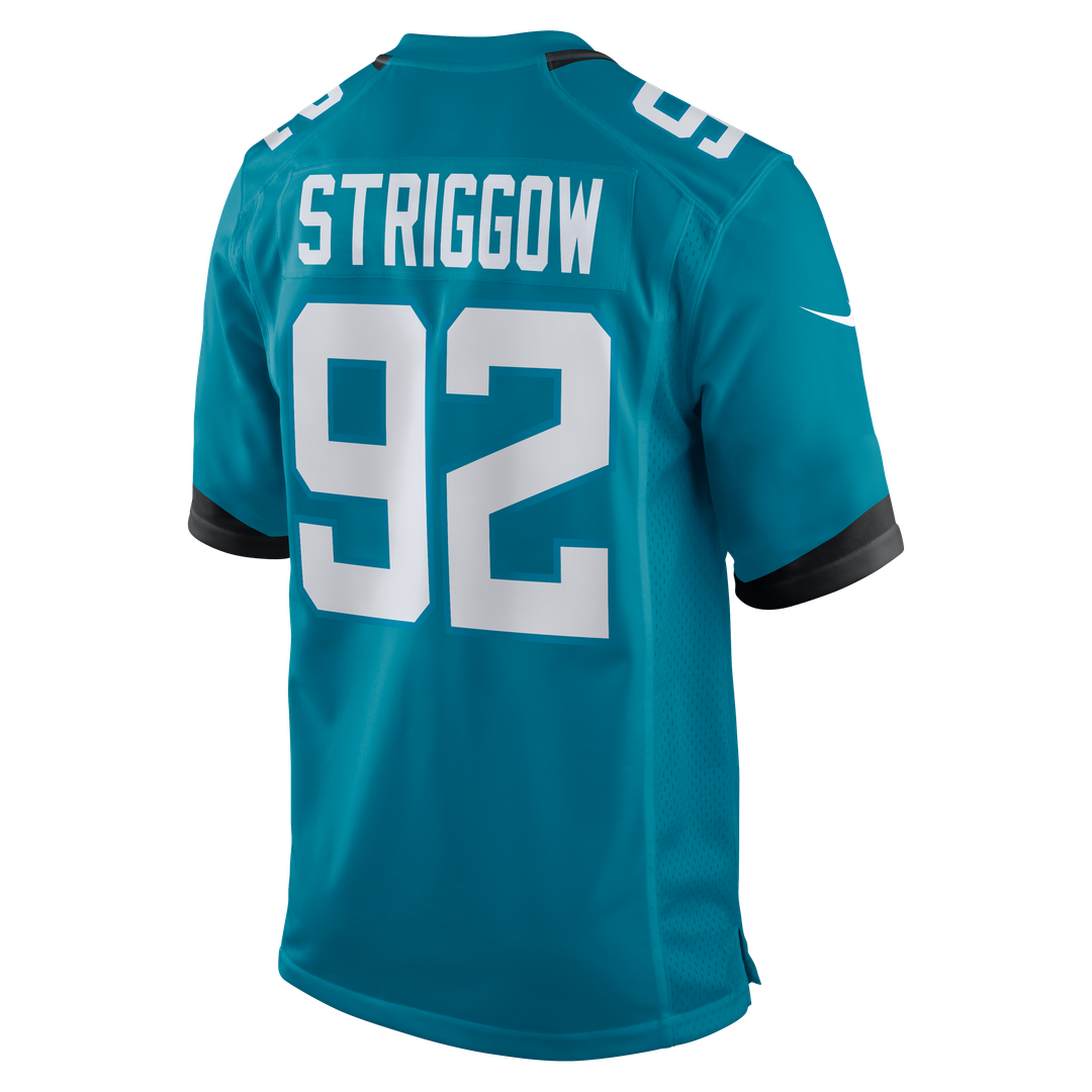 Danny Striggow Jacksonville Jaguars Nike Teal Team Game Jersey