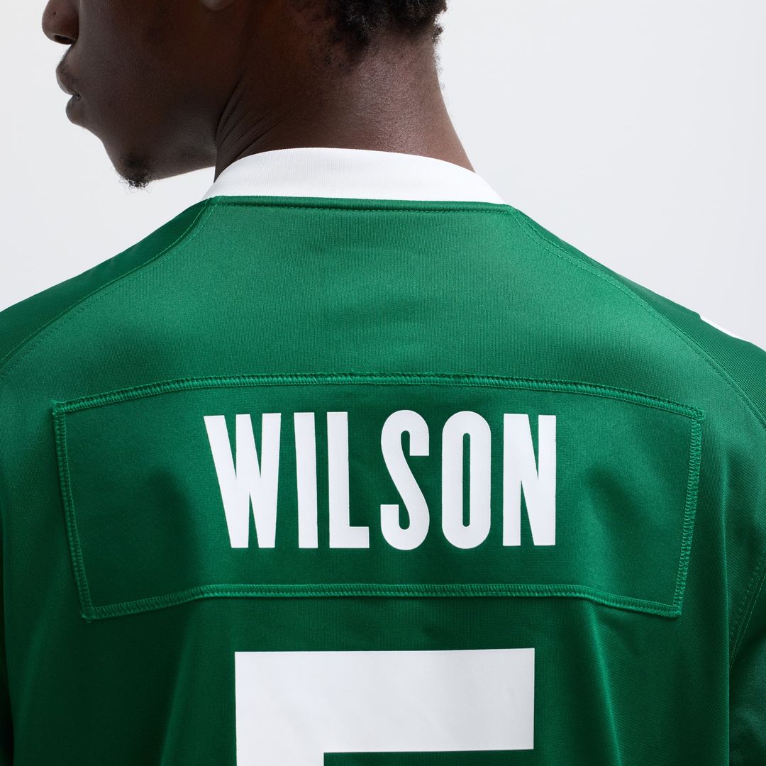 Garrett Wilson New York Jets Nike Legacy Green Game Jersey