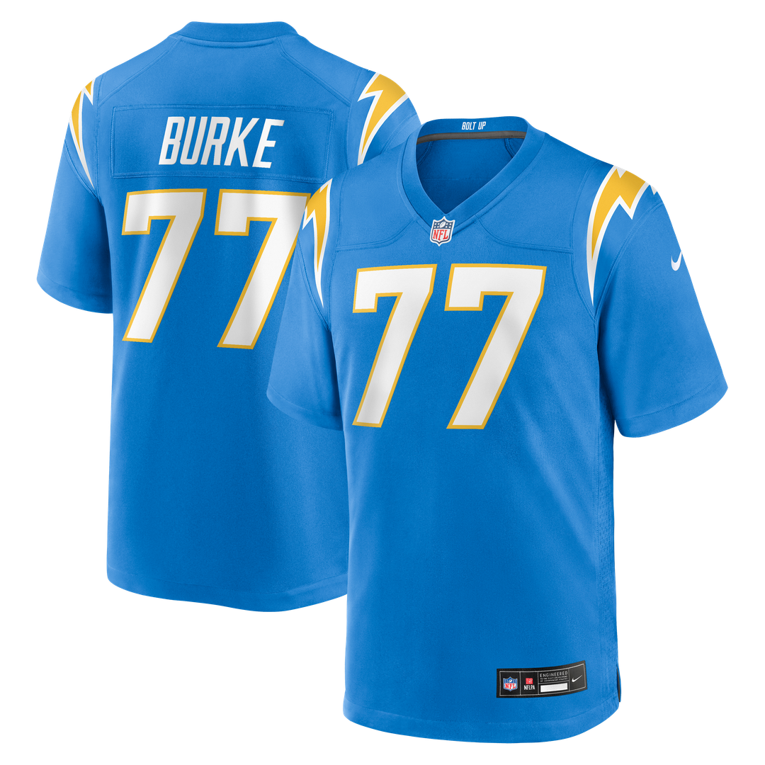 Travis Burke Los Angeles Chargers Nike Powder Blue Team Game Jersey