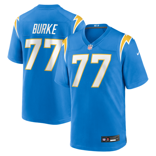 Travis Burke Los Angeles Chargers Nike Powder Blue Team Game Jersey