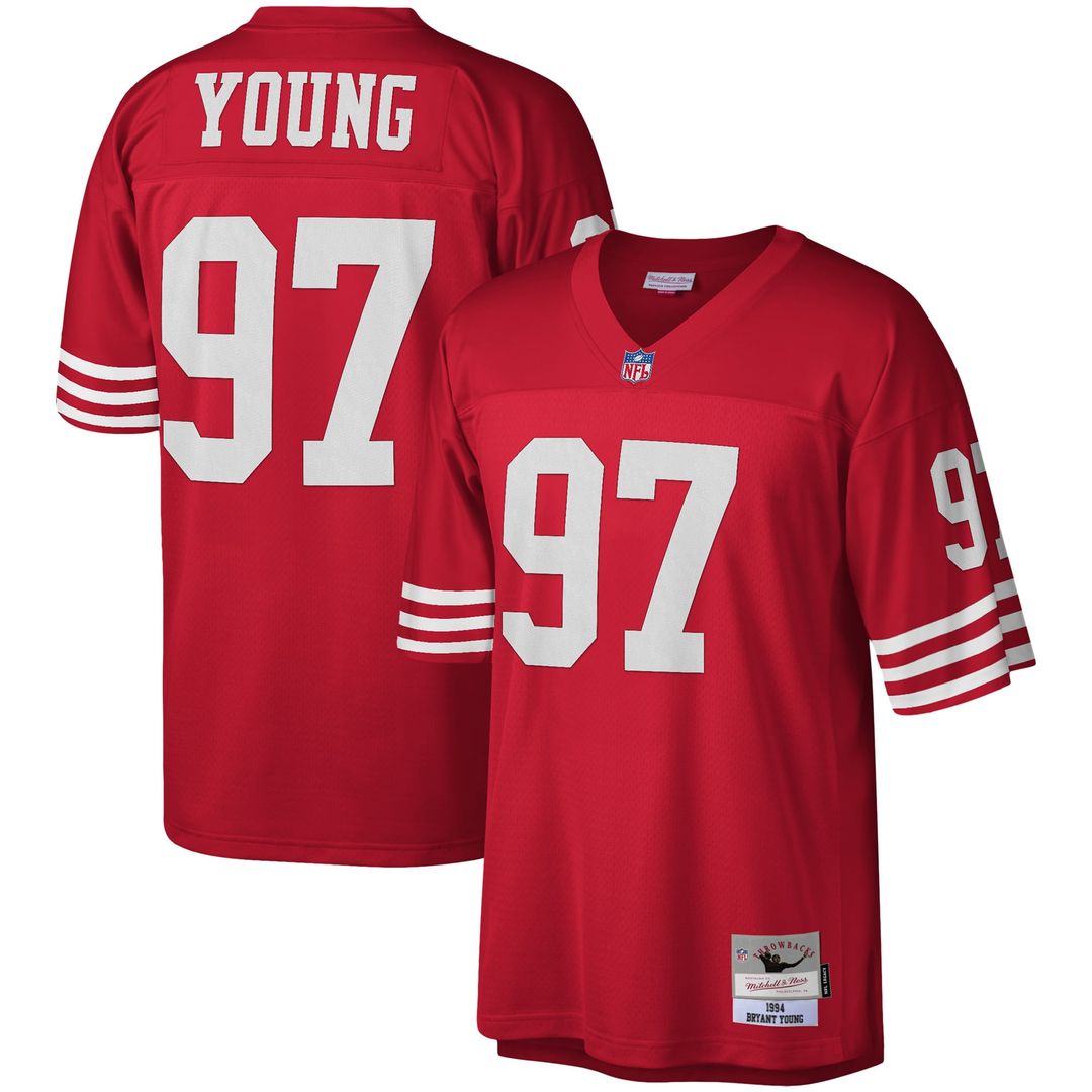 Bryant Young San Francisco 49ers Mitchell & Ness Scarlet Legacy Replica Jersey