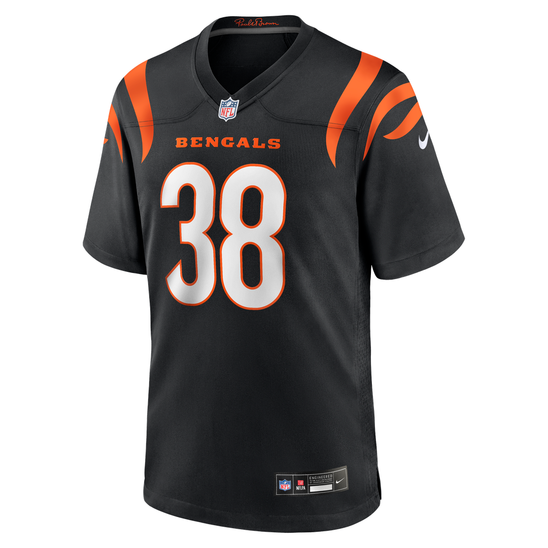 DJ Ivey Cincinnati Bengals Nike Black Team Game Jersey