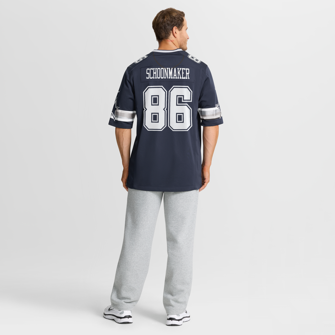 Luke Schoonmaker Dallas Cowboys Nike Navy Team Game Jersey