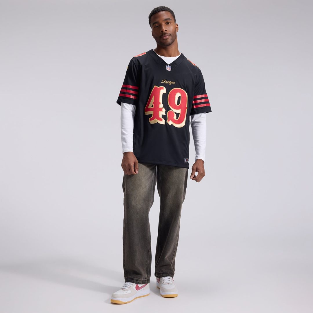 The Faithful San Francisco 49ers Nike Black Rivalries Collection Stitched Limited Jersey