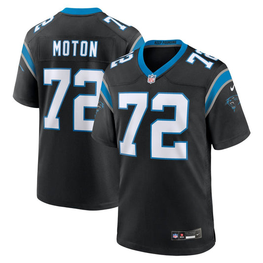 Taylor Moton Carolina Panthers Nike Black Team Game Jersey