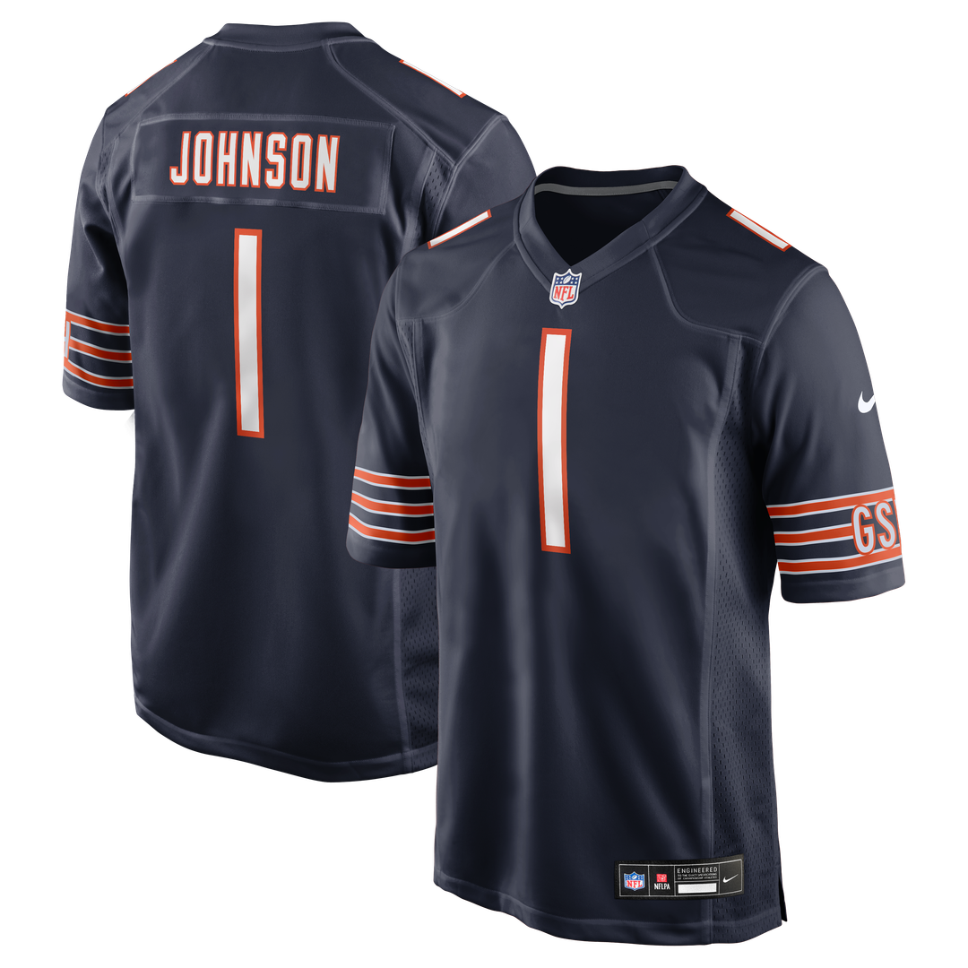 Jaylon Johnson Chicago Bears Nike Navy Game Jersey