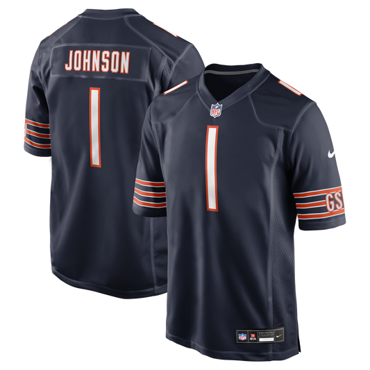 Jaylon Johnson Chicago Bears Nike Navy Game Jersey