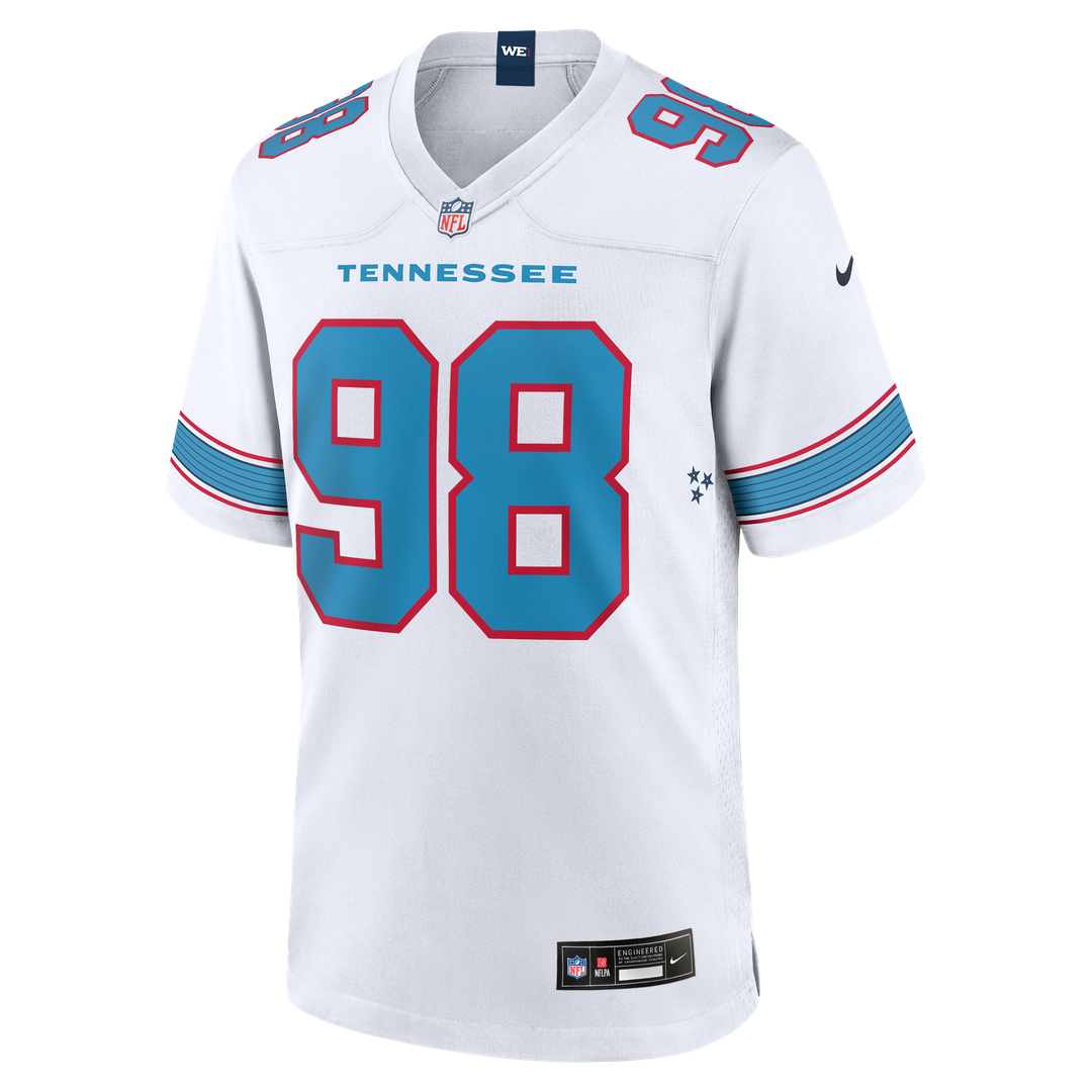 Jeffery Simmons Tennessee Titans Nike Light Blue Game Jersey
