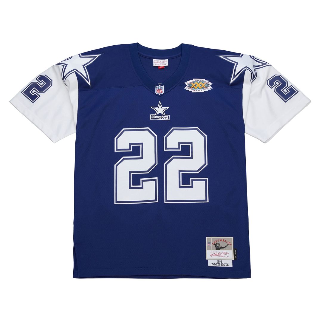 Emmitt Smith Dallas Cowboys Mitchell & Ness Navy 1995 Legacy Replica Jersey