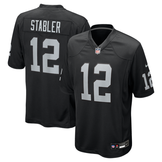 Ken Stabler Las Vegas Raiders Nike Black Game Retired Player Jersey