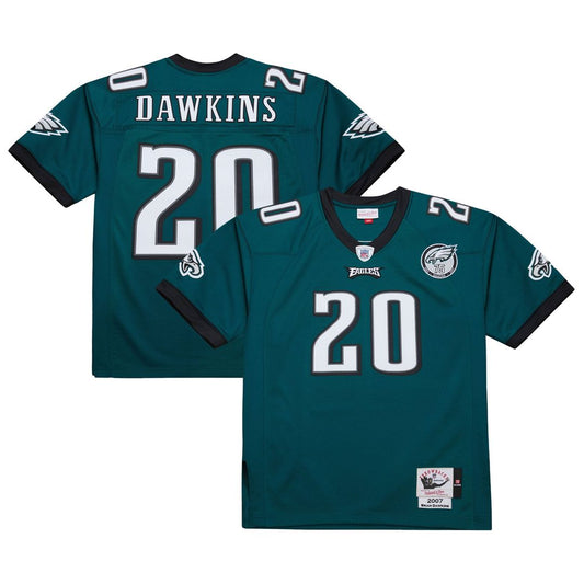Brian Dawkins Philadelphia Eagles Mitchell & Ness Green 2007 Authentic Throwback Retired Player Jersey