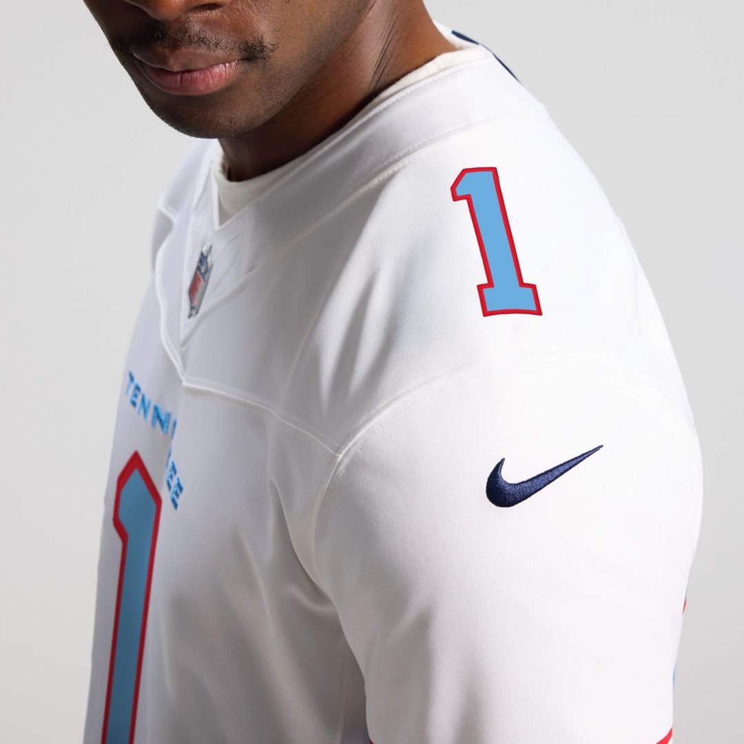 Cameron Ward Tennessee Titans Nike Light Blue Team Vapor F.U.S.E. Stitched Limited Jersey