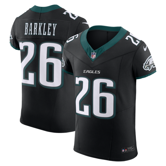 Saquon Barkley Philadelphia Eagles Nike Black Alternate Vapor F.U.S.E. Elite Jersey
