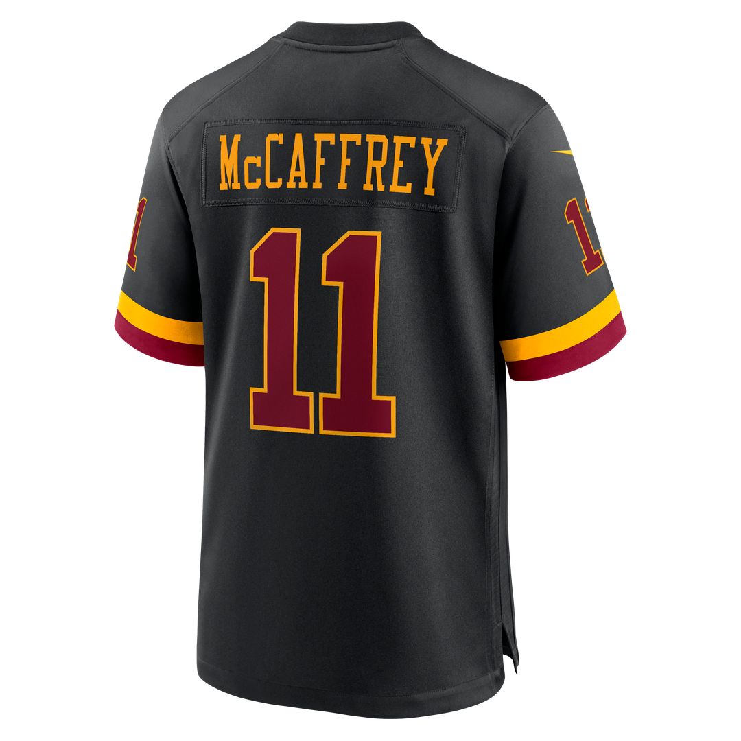Luke McCaffrey Washington Commanders Nike Black Hail Raiser Alternate Game Jersey