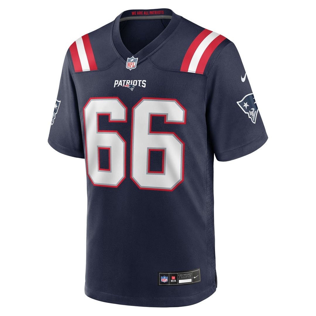 Will Campbell New England Patriots Nike Navy Team Game Jersey