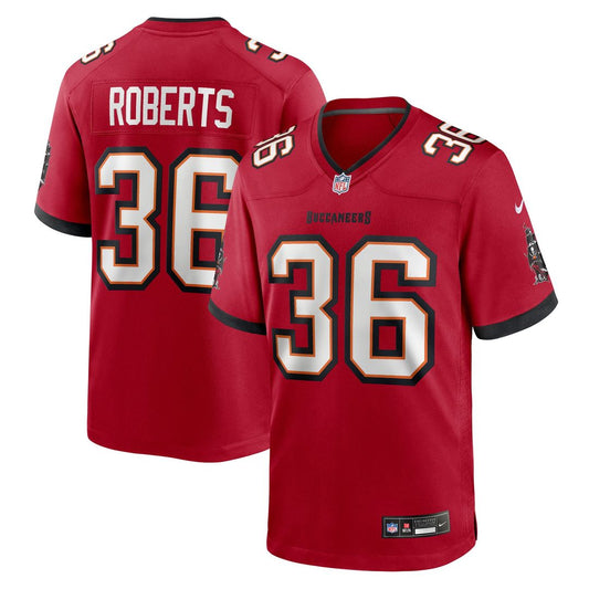JJ Roberts Tampa Bay Buccaneers Nike Red Team Game Jersey