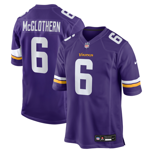 Dwight McGlothern Minnesota Vikings Nike Purple Team Game Jersey