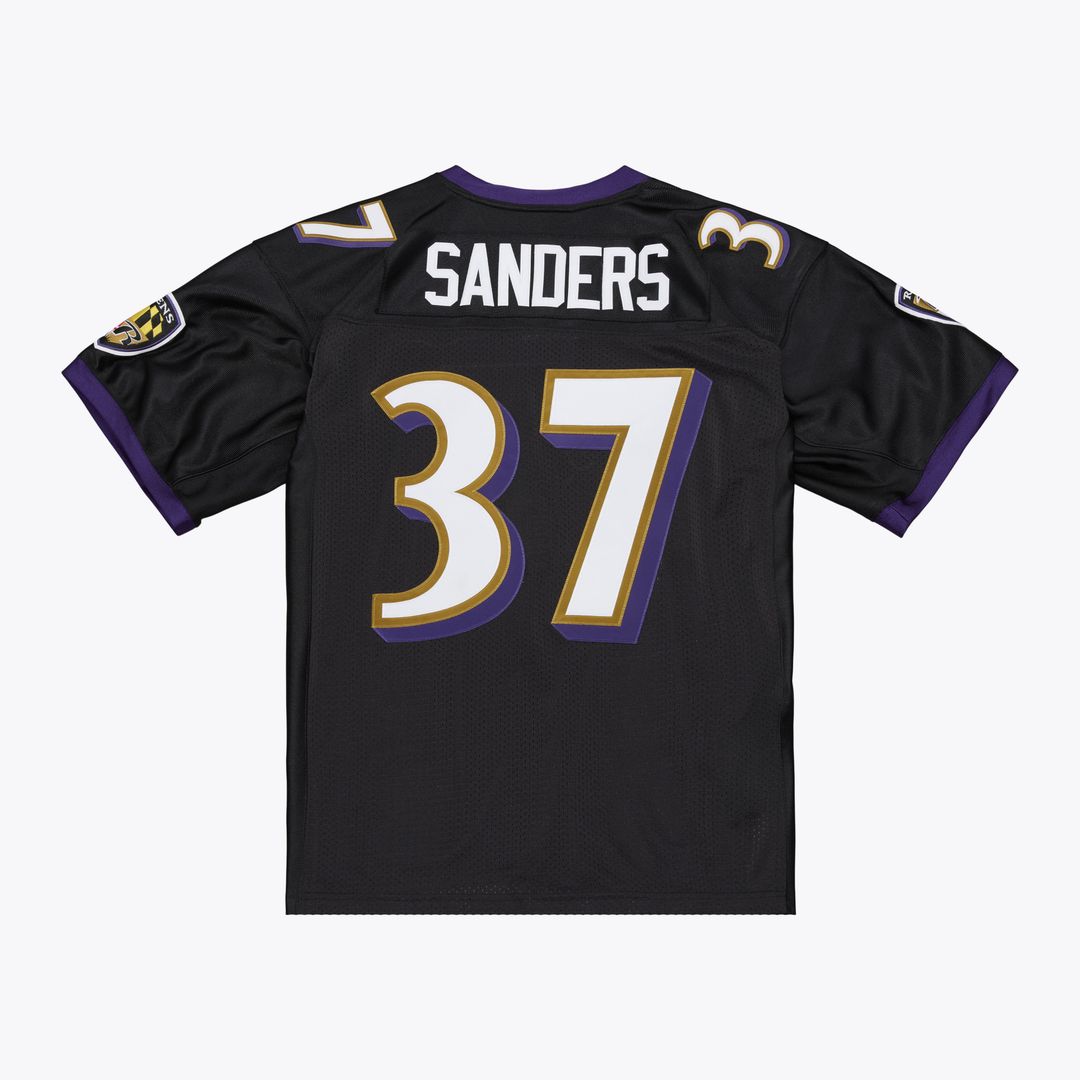 Deion Sanders Baltimore Ravens Mitchell & Ness Black 2005 Authentic Throwback Jersey