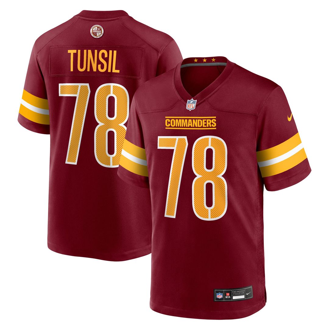 Laremy Tunsil Washington Commanders Nike Burgundy Team Game Jersey