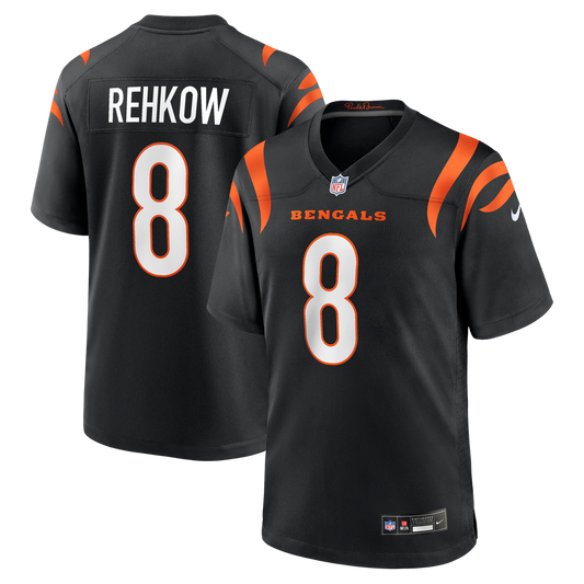 Ryan Rehkow Cincinnati Bengals Nike Black Game Jersey