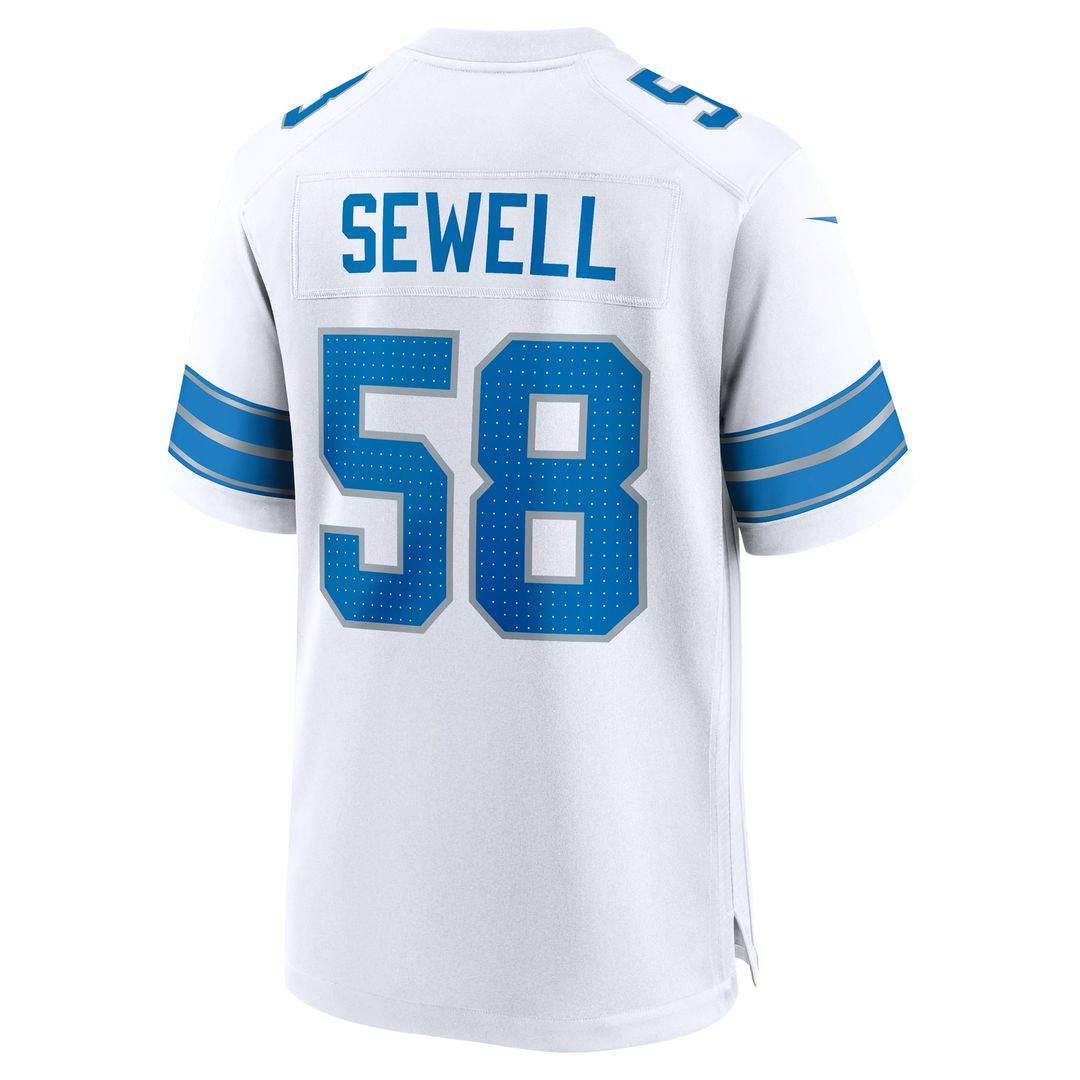 Penei Sewell Detroit Lions Nike Blue Game Jersey
