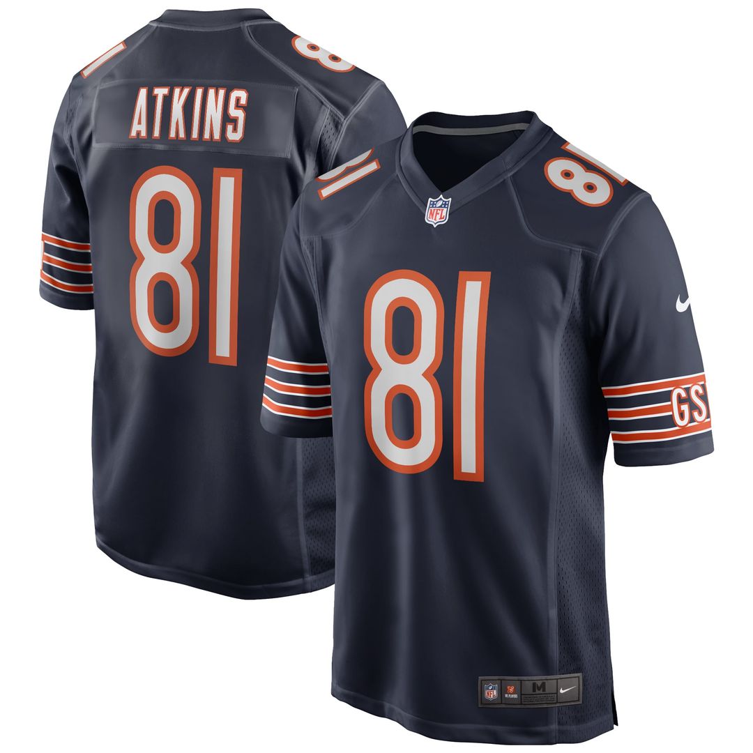 Doug Atkins Chicago Bears Nike Navy Game Retired Player Jersey