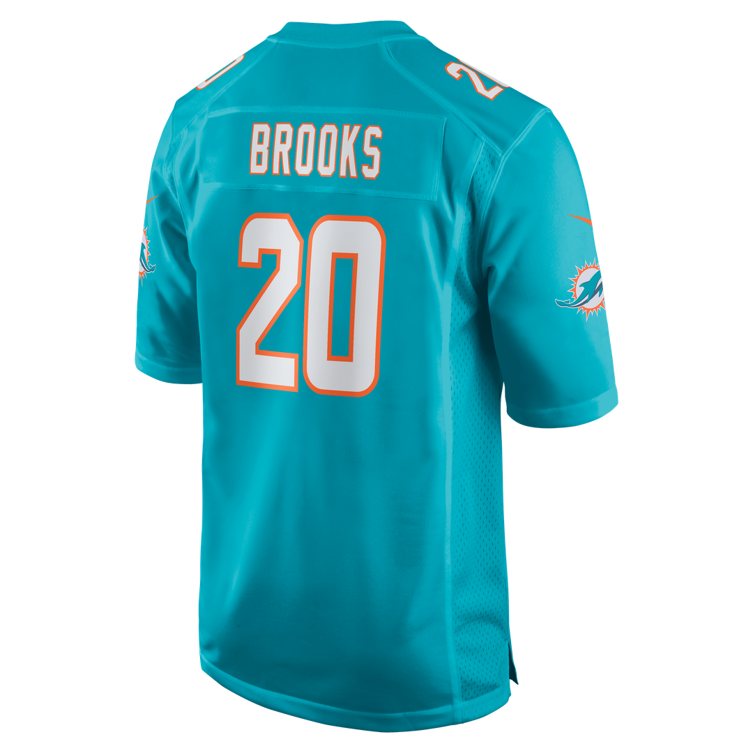 Jordyn Brooks Miami Dolphins Nike Aqua Game Jersey