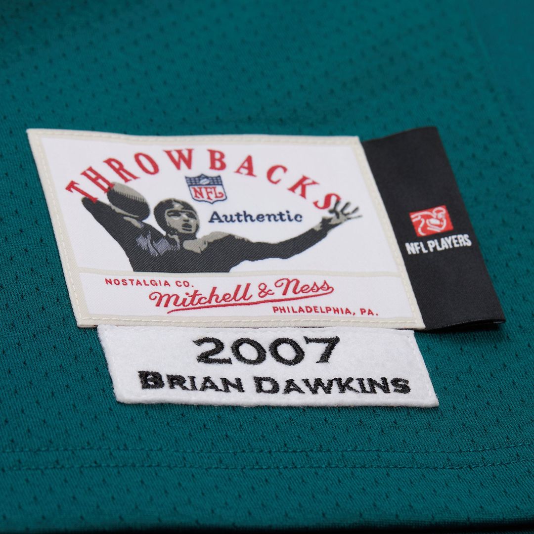 Brian Dawkins Philadelphia Eagles 1996 Mitchell & Ness White Authentic Throwback Retired Player Jersey