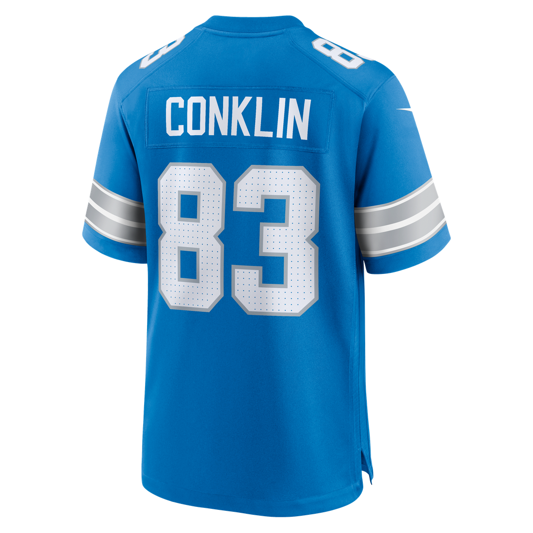 Tyler Conklin Detroit Lions Nike Blue Team Game Jersey