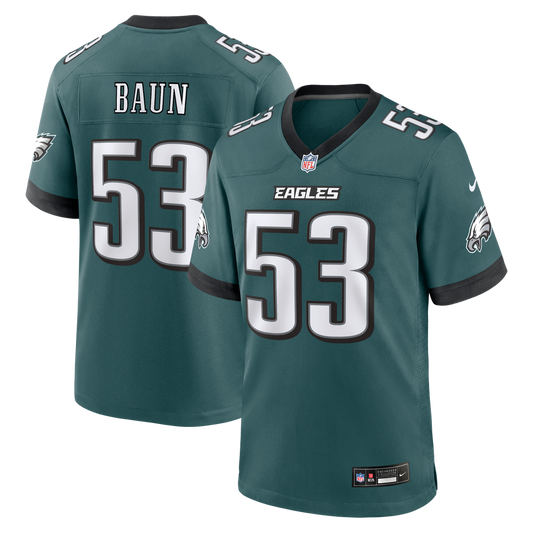 Zack Baun Philadelphia Eagles Nike Midnight Green Team Game Jersey