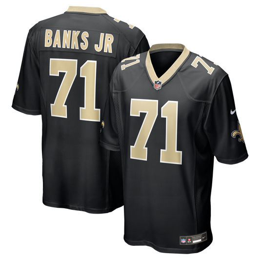 Kelvin Banks Jr. New Orleans Saints Nike Black Game Player Jersey