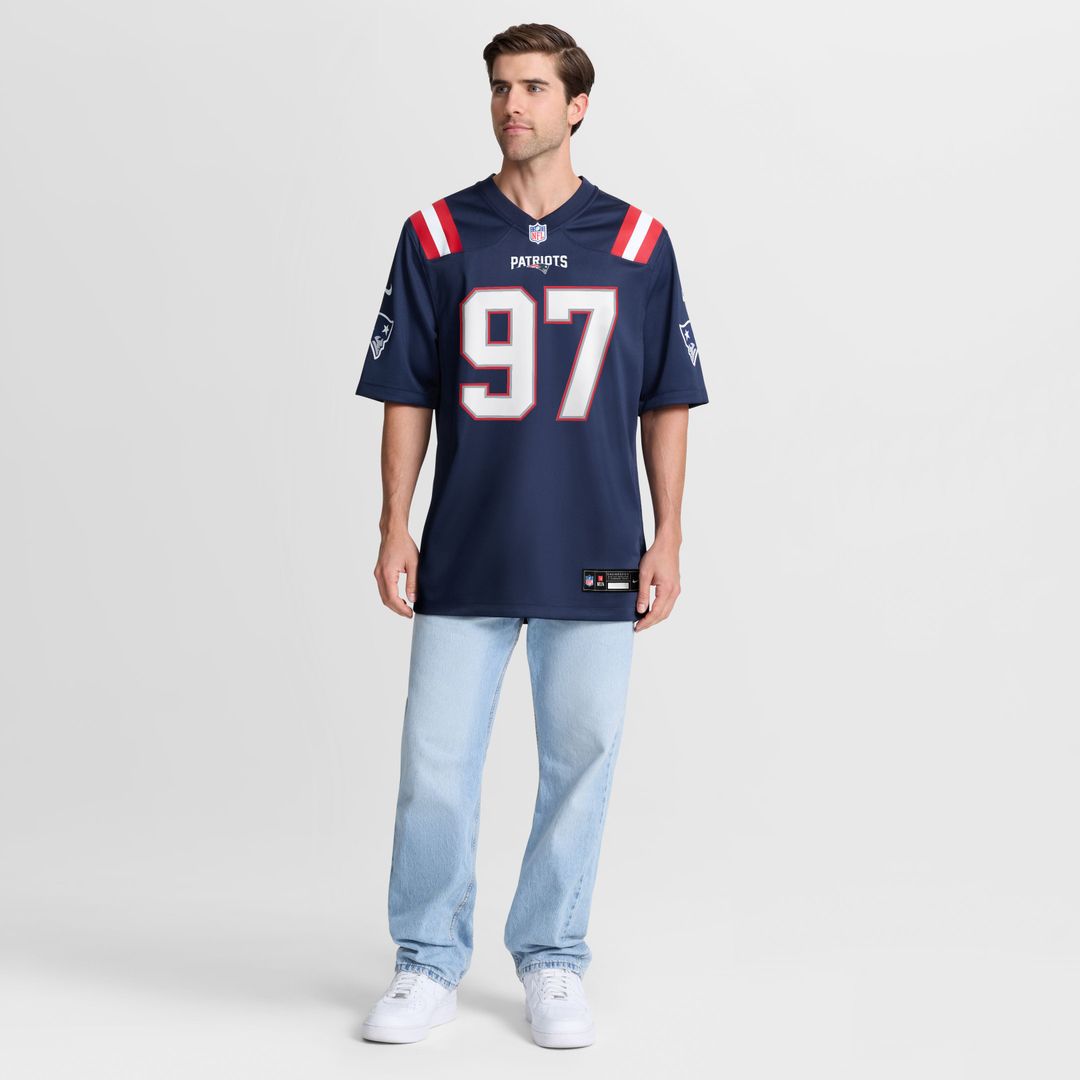 Milton Williams New England Patriots Nike Navy Team Game Jersey