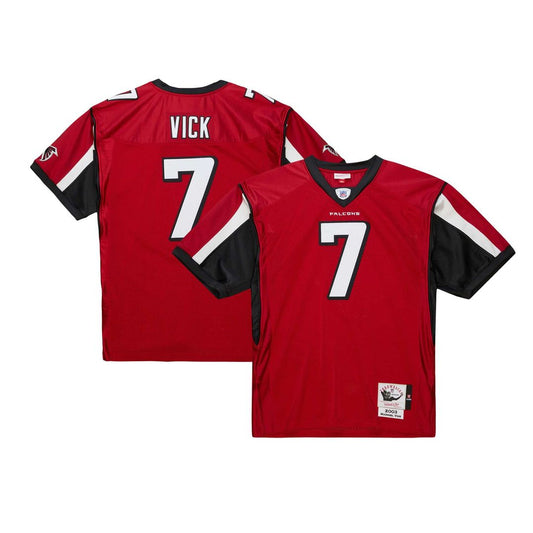 Michael Vick Atlanta Falcons 2003 Mitchell & Ness Red Authentic Throwback Retired Player Jersey